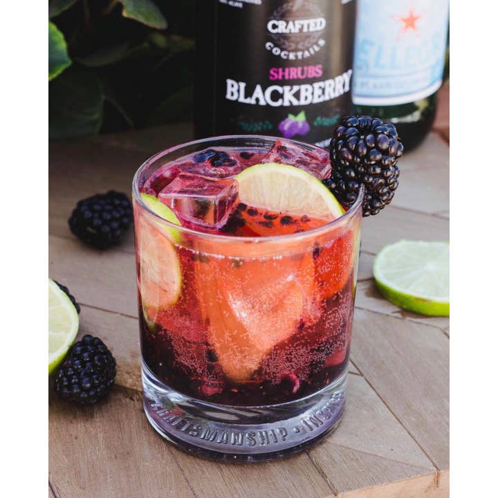 Crafted Cocktails - Wholesale Cocktail Mix/Syrup - Blackberry Shrub - Cocktail Enhancer & Soda Flavoring6