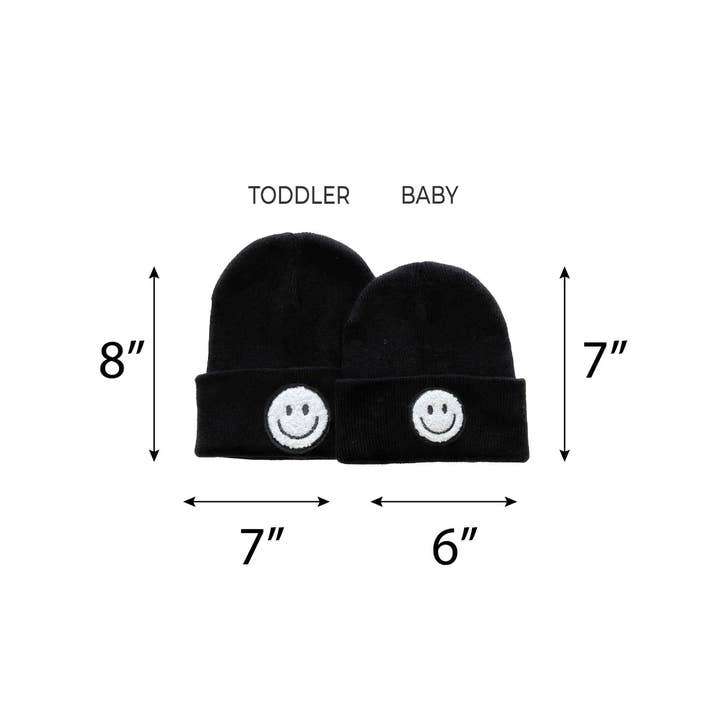 Lucky Panda Kids - Wholesale Beanie - Kids - Smiley Baby & Kids Beanie | Black11