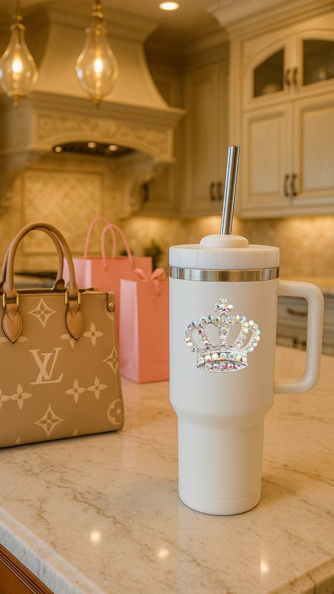 The Queens' Jewels® - Wholesale Insulated Mug/Tumbler - Crown Jeweled Tumbler5
