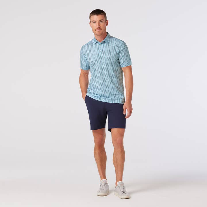 Versa SS Polo - White Island Time for wholesale by Mizzen+Main