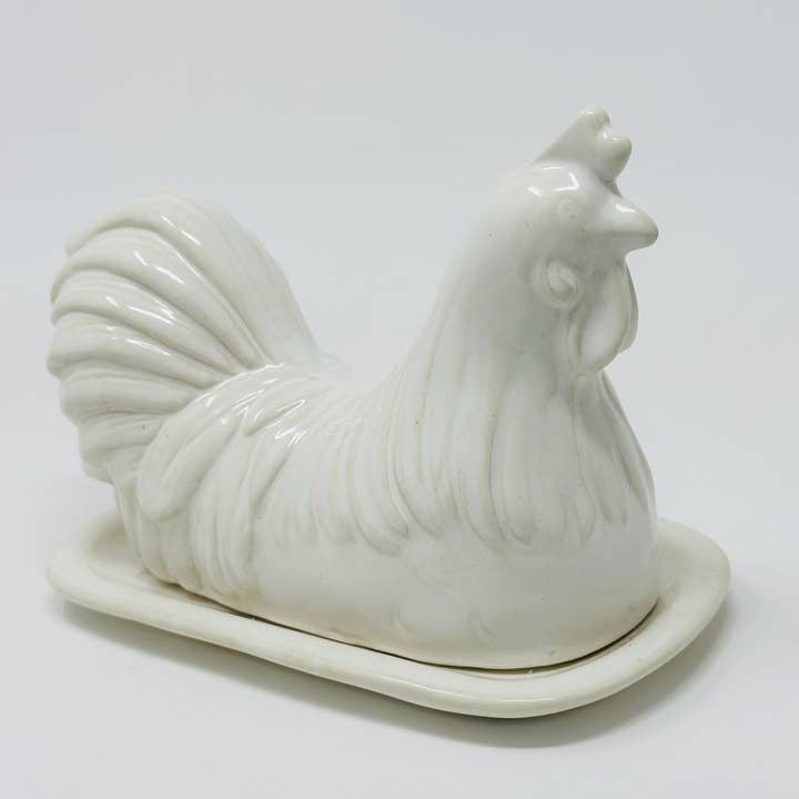 Drew Derose Design - Wholesale Butter Dish - Rooster Butter Dish