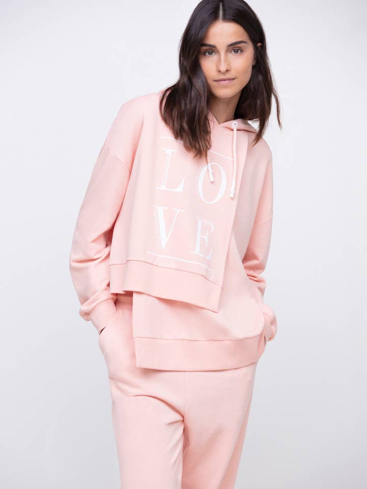 Sudadera oversize de algodón con capucha y motivo para venta al por mayor de Cotton Brothers