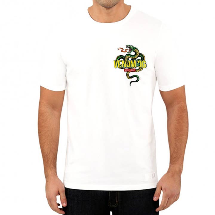 StonerDays Apparel - Wholesale Screen Printed T-Shirt - Men's - Venom OG White Tee1