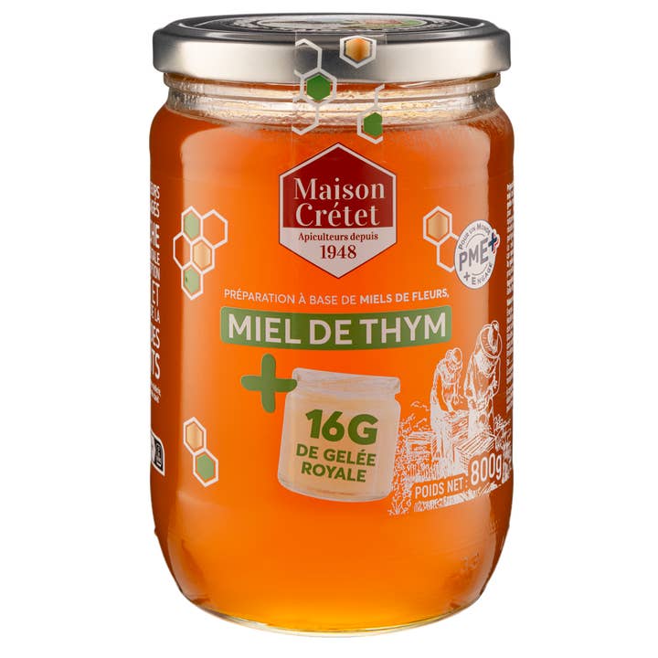 Mel de tomilho e geléia real 800gr por atacado de Maison CRÉTET