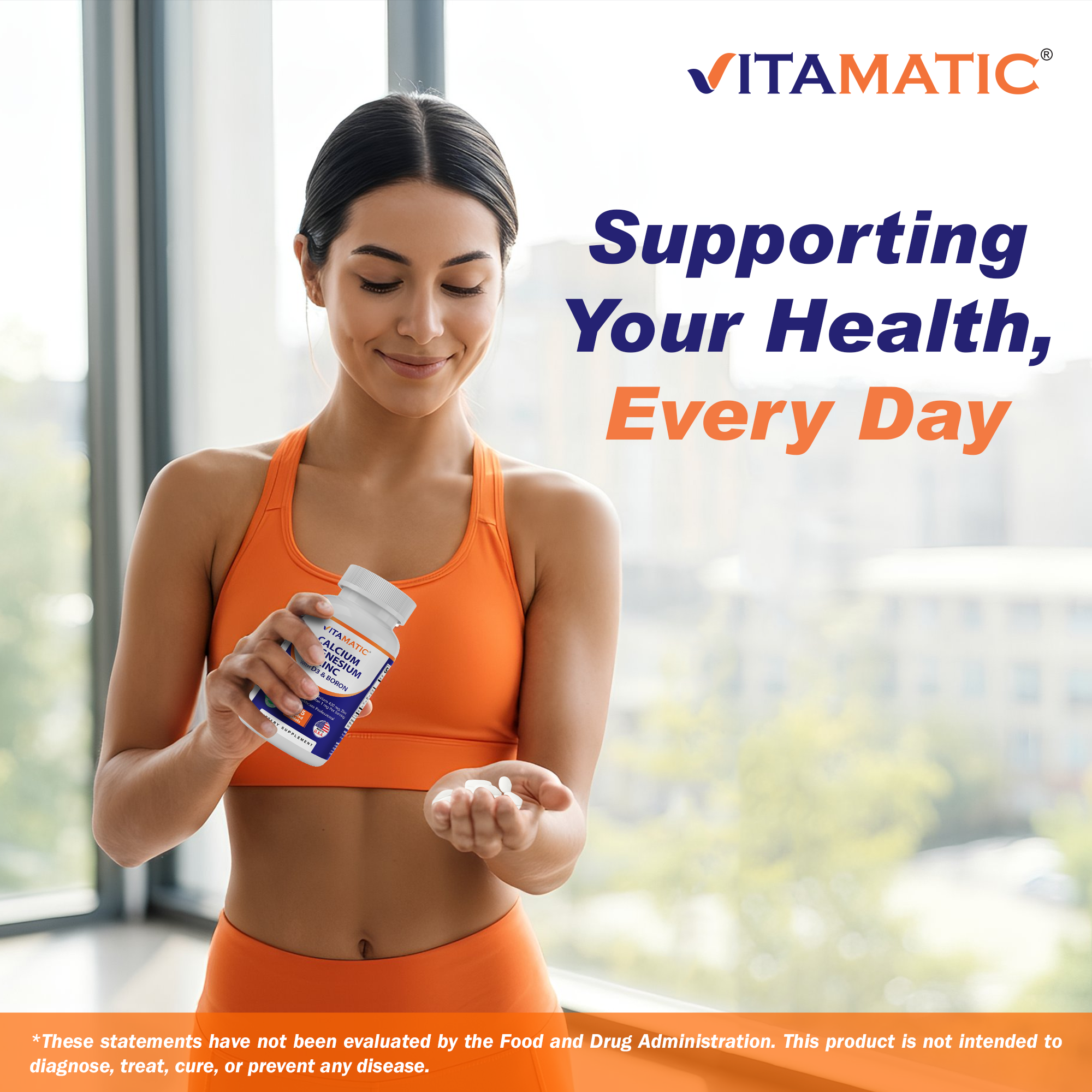 Vitamatic - Wholesale Oral Supplement/Vitamin - Vitamatic | Calcium Magnesium Zinc | 365 Coated Tablets6