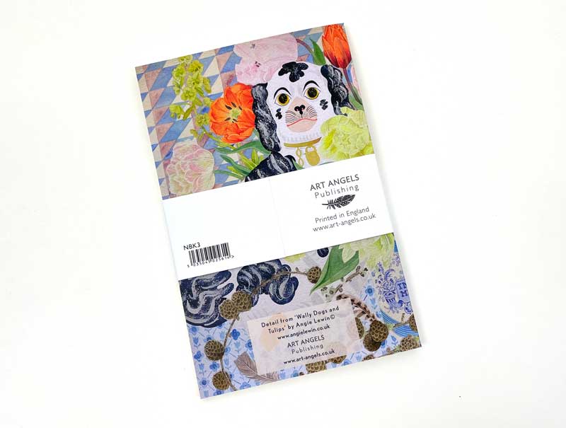 Art Angels - Wholesale Notebook - Wally Dogs and Tulips Notebook - Angie Lewin2