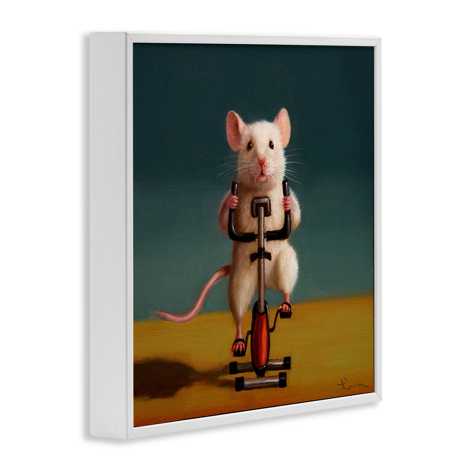 Stupell Industries - Wholesale Wall Sign - Funny Workout Mouse - Framed Wall Art13