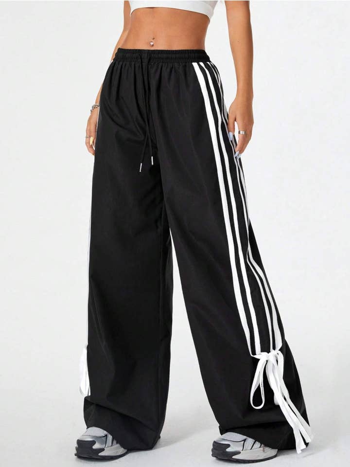 Queen Fashion - Wholesale Pants - Women's - tie waist bow decoration for sports and streetwear20