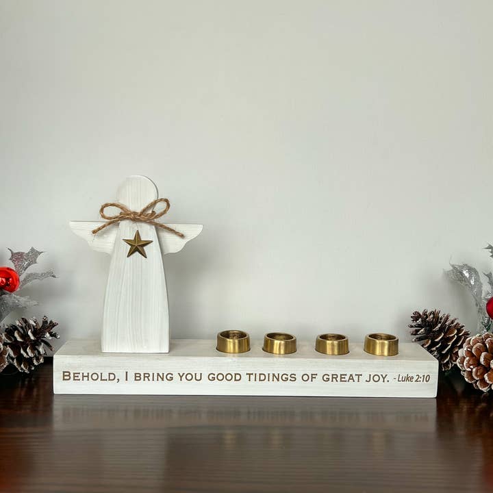 Abbey + CA Gift - Wholesale Candle Holder - Angel Advent Candle Holder5