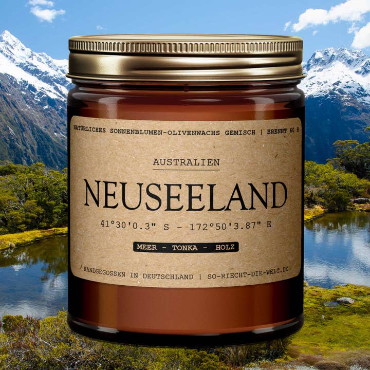Bougie néo-zélandaise - mer | Tonka | bois pour la vente par So riecht die Welt