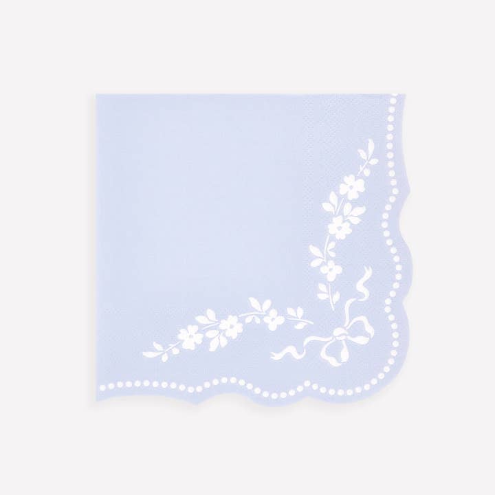 Rococo Blue Large Napkins for wholesale by Meri Meri