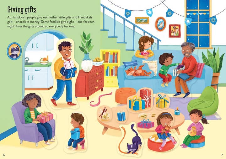 HarperCollins - Wholesale Sticker - Kids & Baby - Little First Stickers Hanukkah : Usborne2