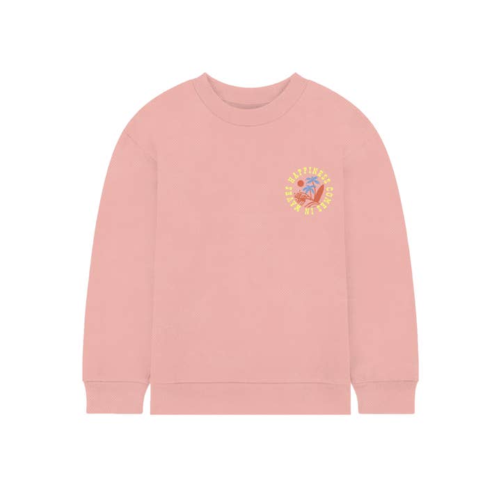 Sun & Waves Sweatshirt met ronde hals voor kinderen, Rose-Meisjes, Jongens voor wholesale door Port 213