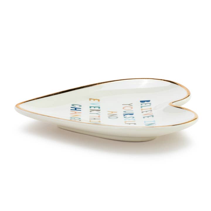DEMDACO - Wholesale Jewelry Dish - Believe in Yourself Art Heart Trinket Dish2