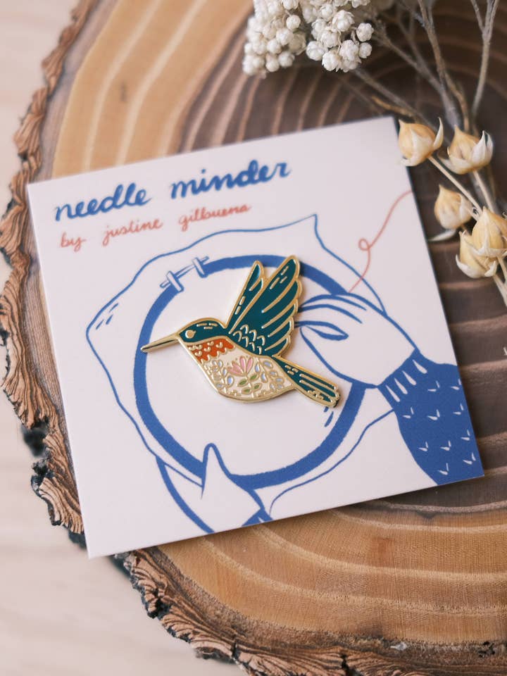 Garde-aiguille Colibri ✦ avec sac transparent ✦ pour la vente par Justine Gilbuena