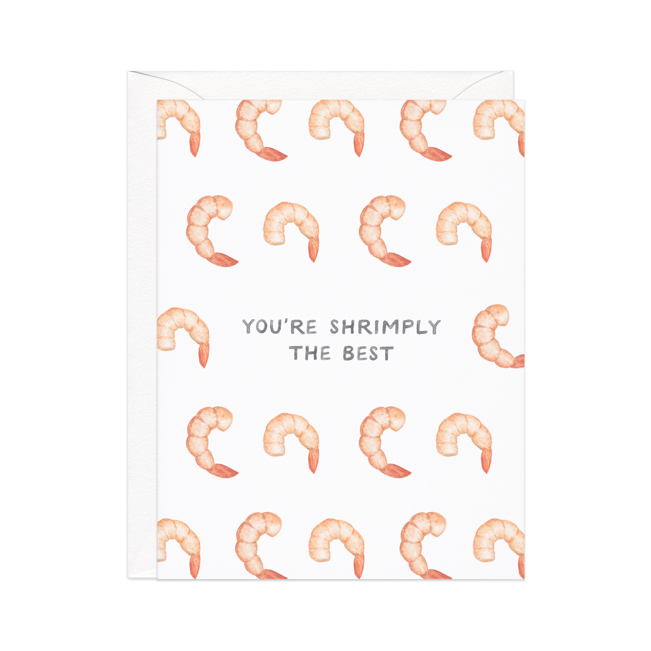 Amy Zhang - Wholesale Friendship Card - Shrimply The Best — Animal Pun Friendship Card1