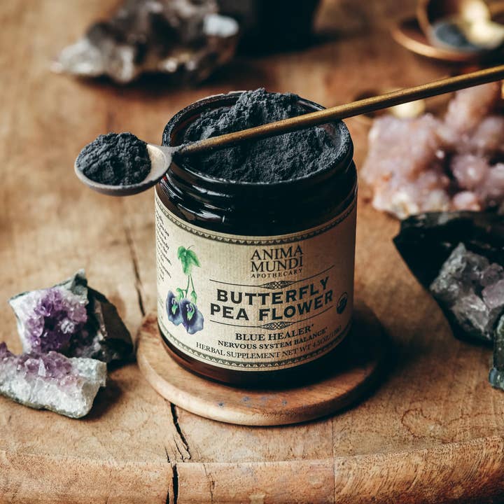 Anima Mundi Apothecary - Wholesale Health/Detox Tea - BUTTERFLY PEA FLOWER Powder | Blue Harmonizer*1