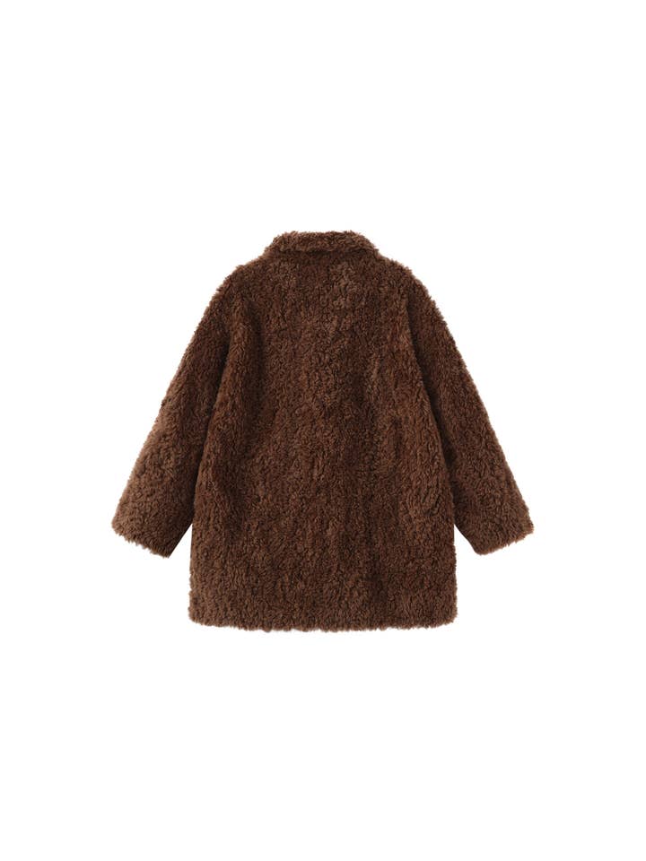 CUBIC - Wholesale Coat - Women's - ONE BY CUBIC Hign Collar Furry 100% Wool Coat18