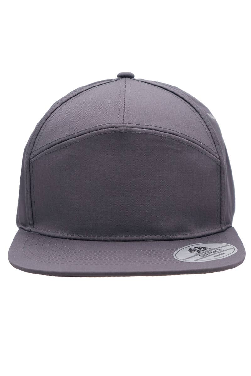 Cap Zone – Boné - Homem por atacado – Snapback de mistura poliéster de algodão sólido com 7 painéis e bico plano16
