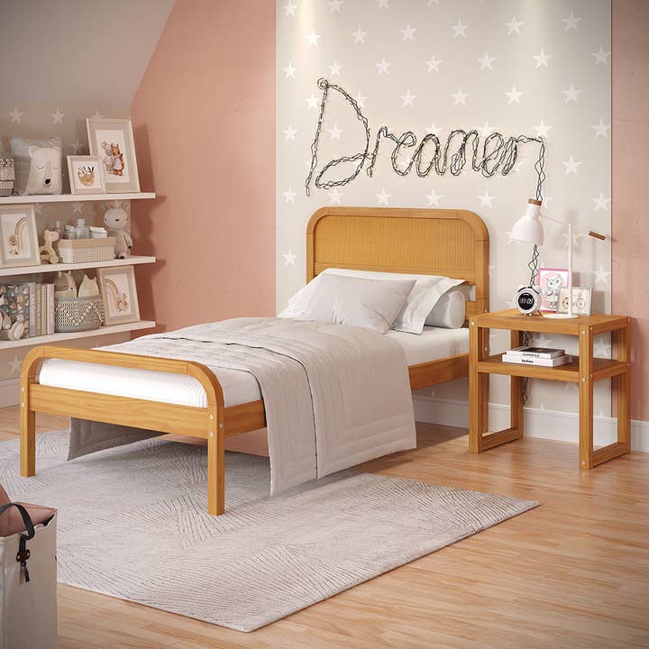 P'kolino - Wholesale Bed - Kids & Baby - P’kolino Curva Rattan Twin or Full Bed