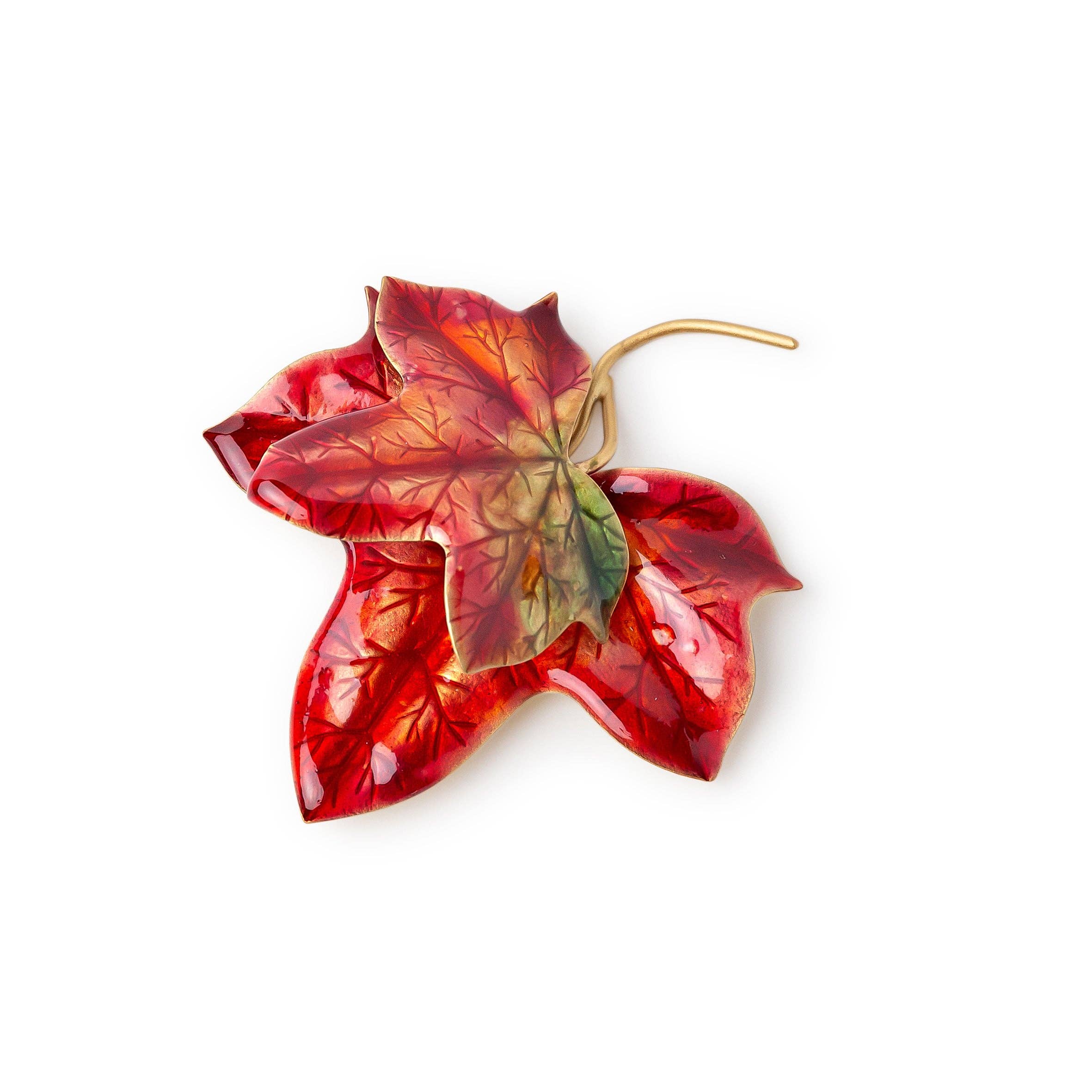 Ginger & VelVet - Wholesale Broche - 24-karaats vergulde broche met klimop en takken1