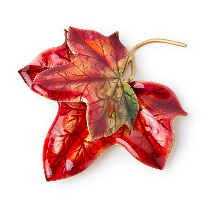 Ginger & VelVet – wholesale Brooch – 24ct gold-plated Ivy and Branches brooch1