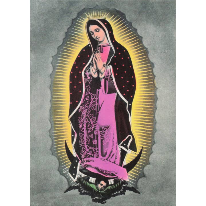 Tesoros Trading Company - Wholesale Postcard - Saints Estampas Postcards - Virgen de Guadalupe