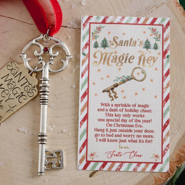 Tickle Bug Jewelry - Wholesale Ornament - Magic Santa Key Ornament Gift Box4