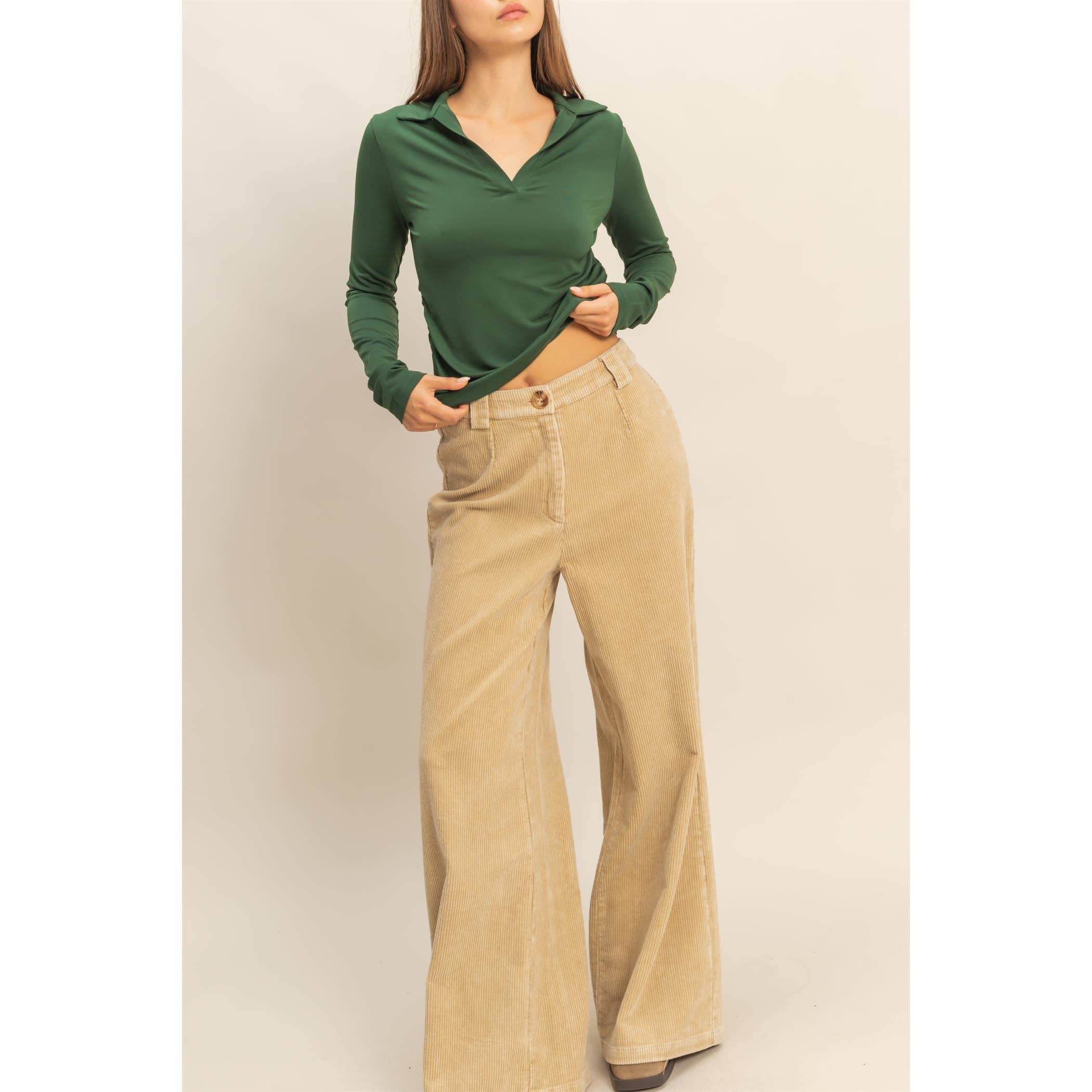 HYFVE - Wholesale Pants - Women's - Snow Garment Washed Corduroy Trousers0