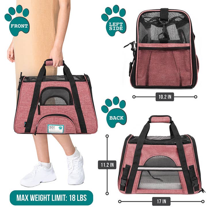 PetAmi - Wholesale Pet Carrier - Cat/Dog - Heather Tote Bag Pet Carrier94