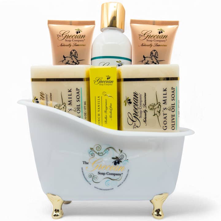 The Grecian Soap Company - Wholesale Bath & Body Set - Deluxe Bathtub Gift Set