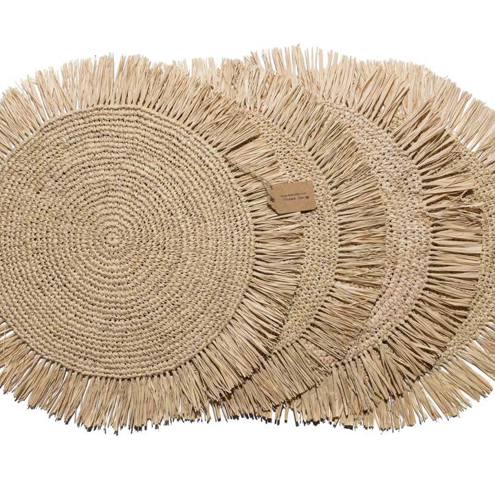 Eco Harvest Supply Co - Wholesale Placemat - Natural Handmade Placemat - Raffia5