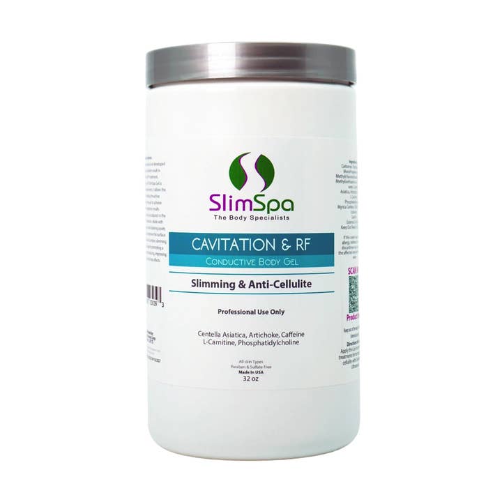Cavitation RF Body Gel 32oz - Professional Anti-Cellulite Slimming Treatment for wholesale by SlimSpa The Body Care Specialists