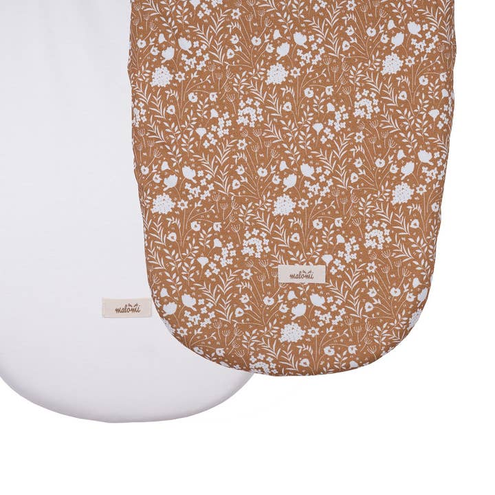 Malomi Kids - Wholesale Cot/Crib Sheets - CARRY COT/MOSES BASKET SHEET ORGANIC 2 PACK