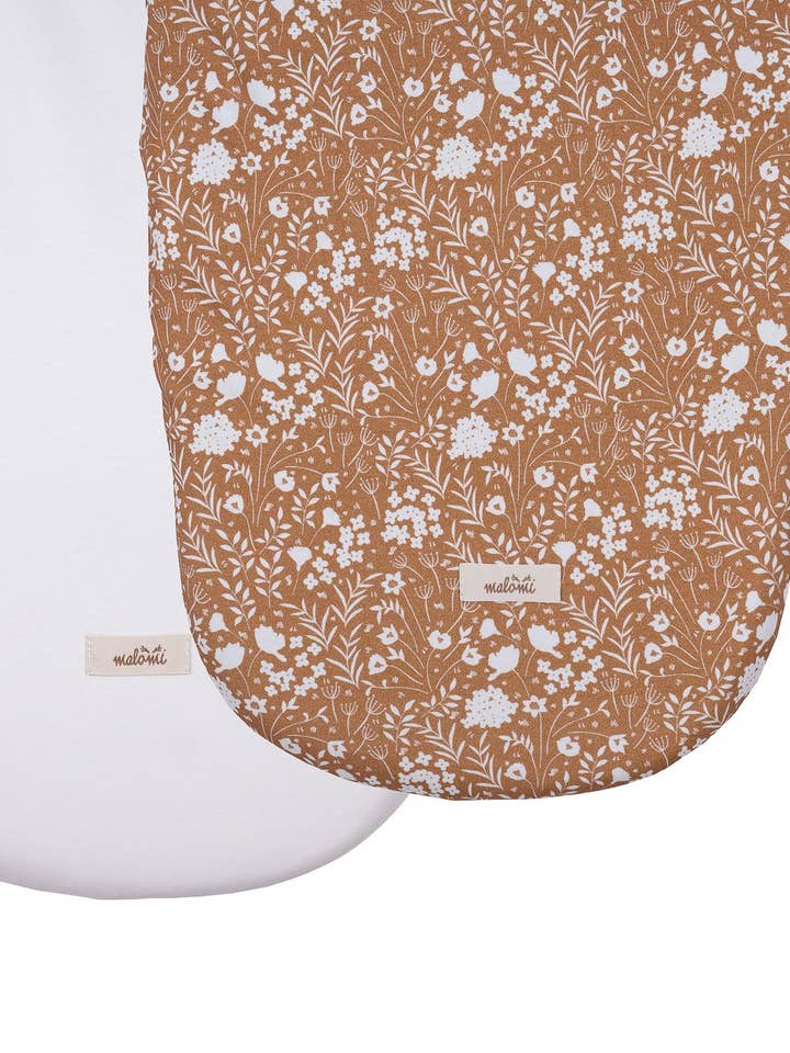 CARRY COT/MOSES BASKET SHEET ORGANIC 2 PACK for wholesale by Malomi Kids