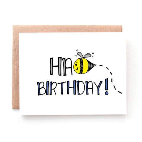 Habee Birthday Card for wholesale by Yellow Daisy Paper Co.