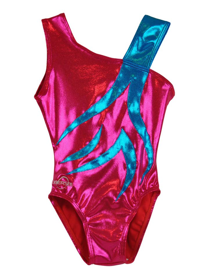 Obersee - Wholesale Tank Top - Kids - Girl's Gymnastics Leotard - Spin Fuchsia