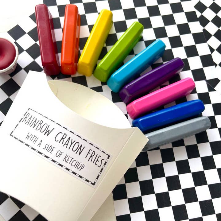 KagesKrayons - Vendita all'ingrosso Pastelli a cera - Bambini e neonati - Patatine fritte arcobaleno