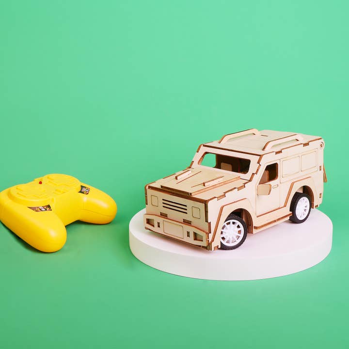 2.4 GHz Remote-Controlled SUV RC Car DIY Kit, STEM Toy for wholesale by Kitsville