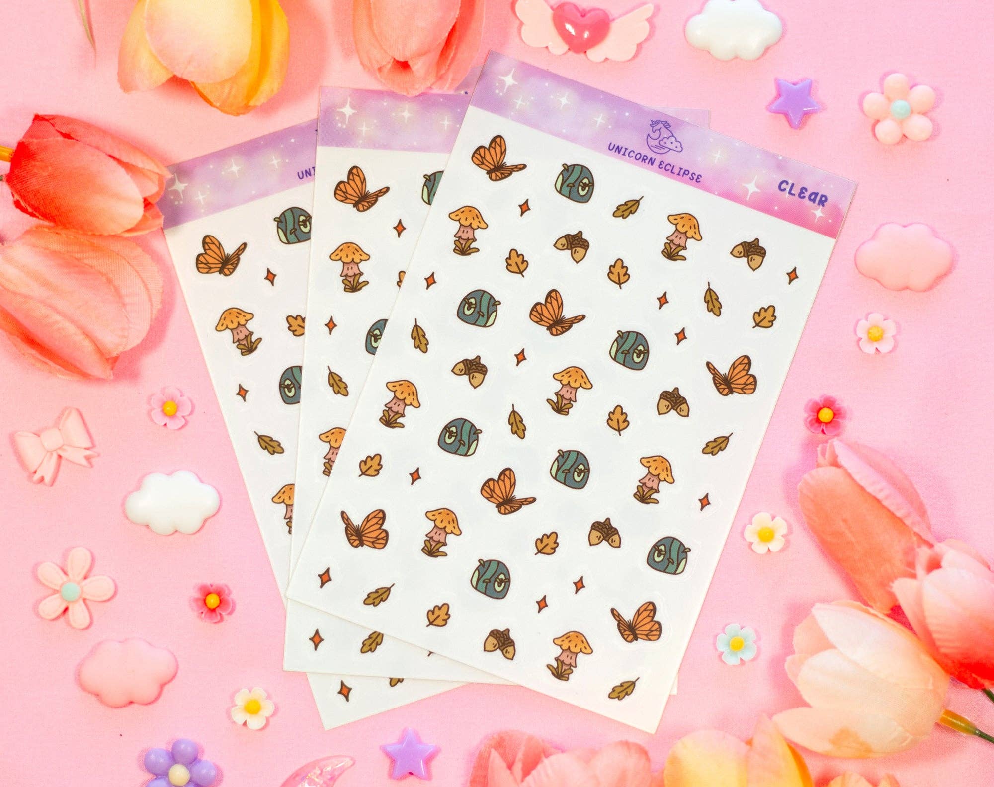 Unicorn Eclipse - Wholesale Sticker - Forest Finds Clear Deco Sticker Sheet3