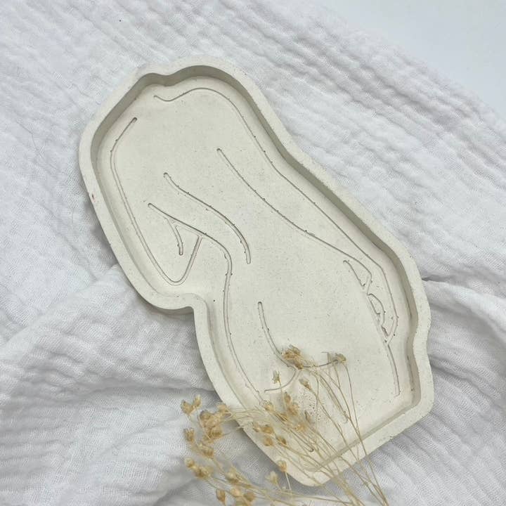 Vassoio Diane bianco per la vendita all'ingrosso da parte di Poodré