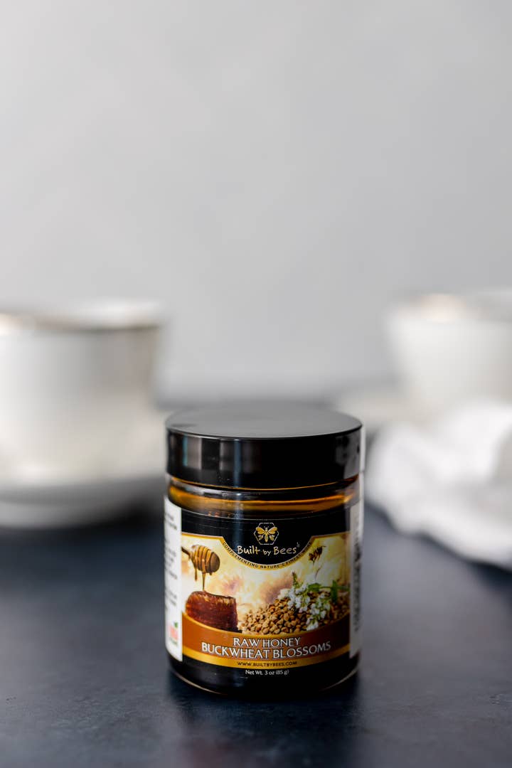 Built by Bees - Wholesale Honey - Raw Buckwheat Blossoms Honey 3 oz0