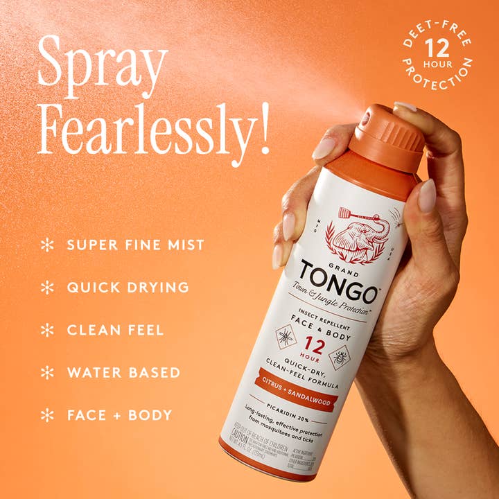 Grand Tongo - Wholesale Insect Repellent - Citrus + Sandalwood Insect Repellent
