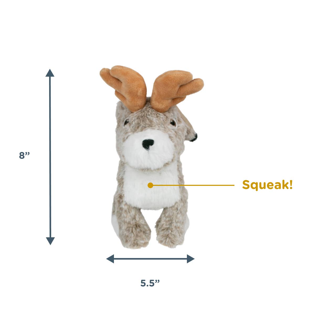 Tall Tails - Wholesale Pet Plush Toy - Dog - Animated Jackalope Dog Toy3