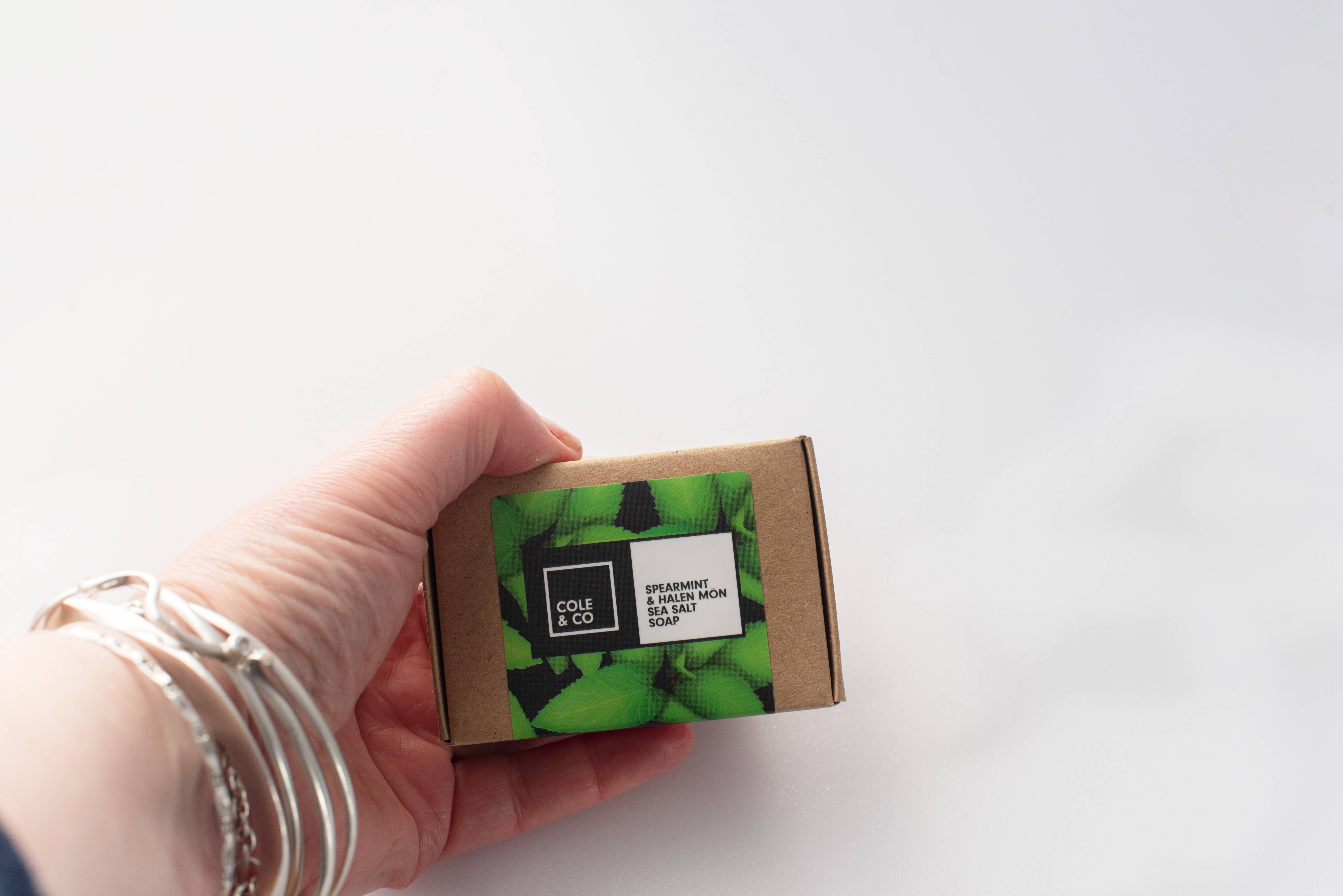 Cole & Co – wholesale Bar Soap – Spearmint & Halen Môn Soap1