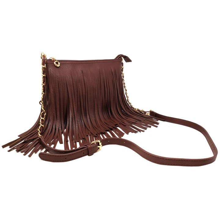 MiMi Wholesale - Wholesale Crossbody Bag - Women's - E031 Samantha Fringe Crossbody Bag15