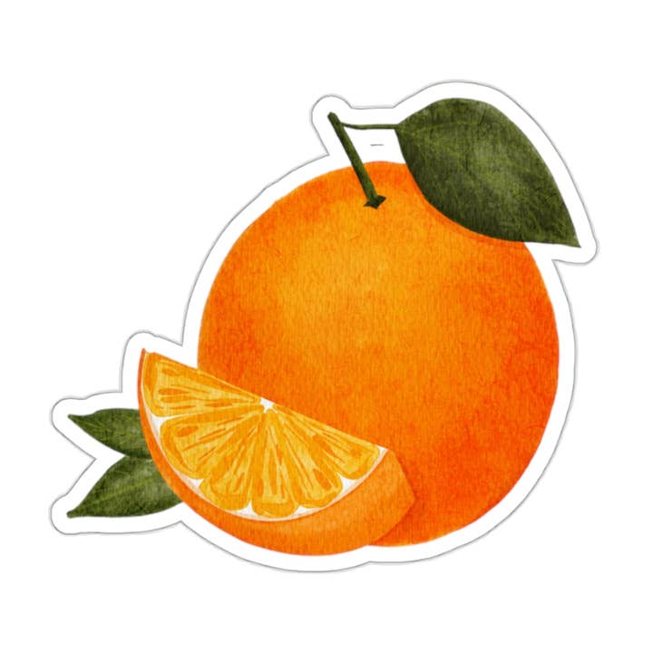 Orange Sticker for wholesale by Anna B Paints