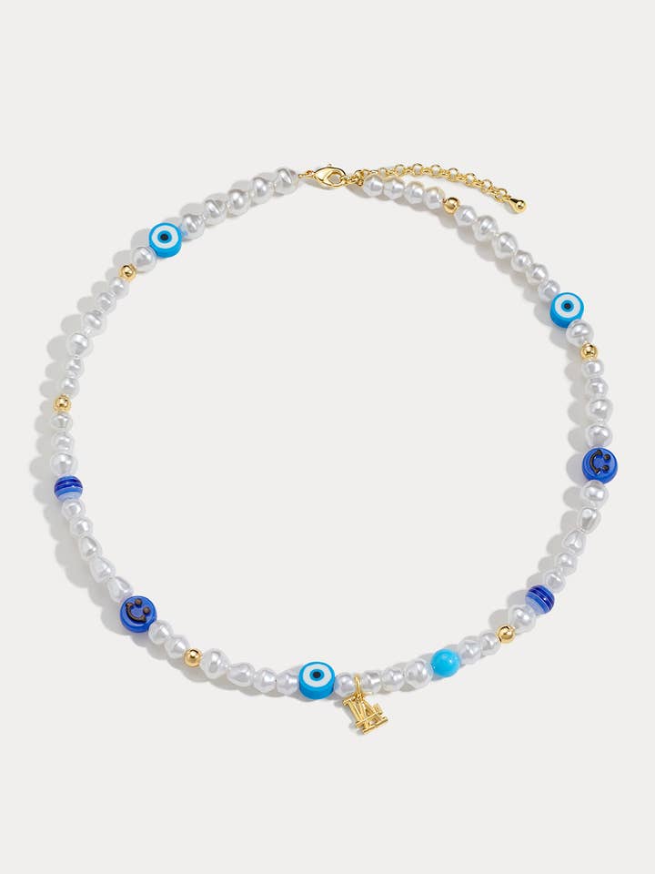 The MLB Pearl Charm Necklace for wholesale by Luv AJ