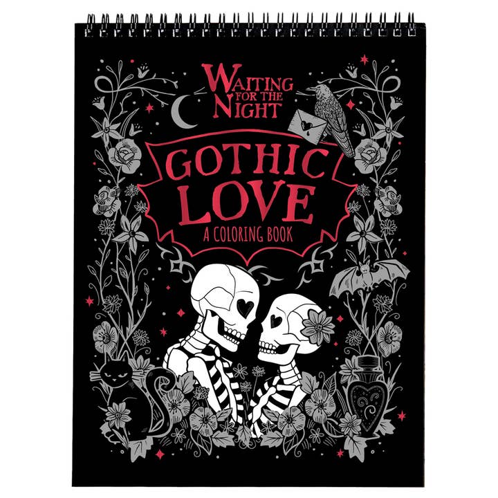 Waiting for the Night Gothic Love Coloring Book for wholesale by Conquest Journals