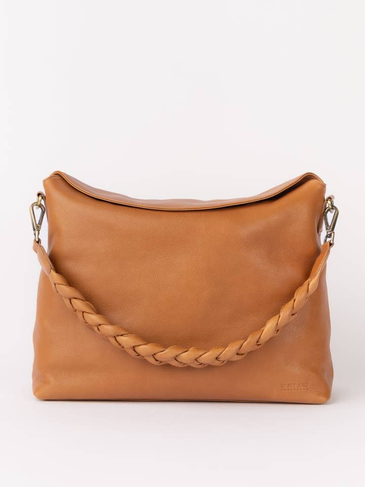 Sienna - Cuir grainé doux chêne sauvage pour la vente par O My Bag